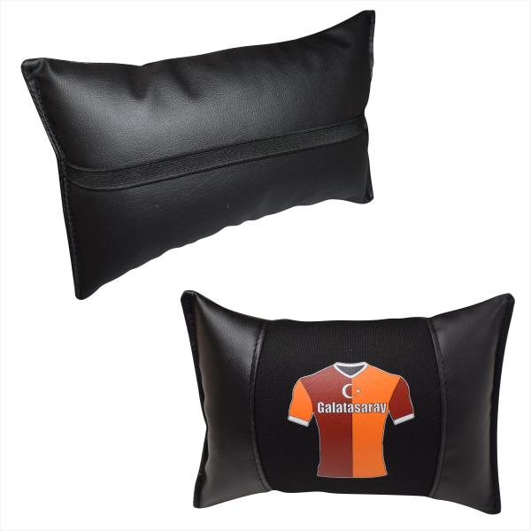 Auto Nackenkissen Nackenpolster Leder und gesticktes Polster Design Türkische Mannschaft GS 1905 Fussballtrikot